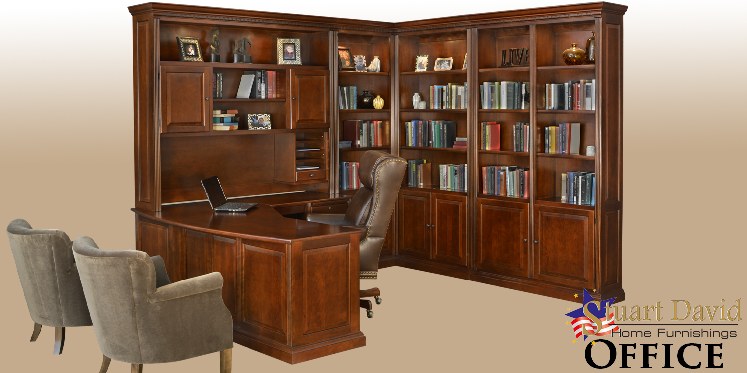 Stuart David Executive Doctor's Desk Office Wood Furniture Made in America