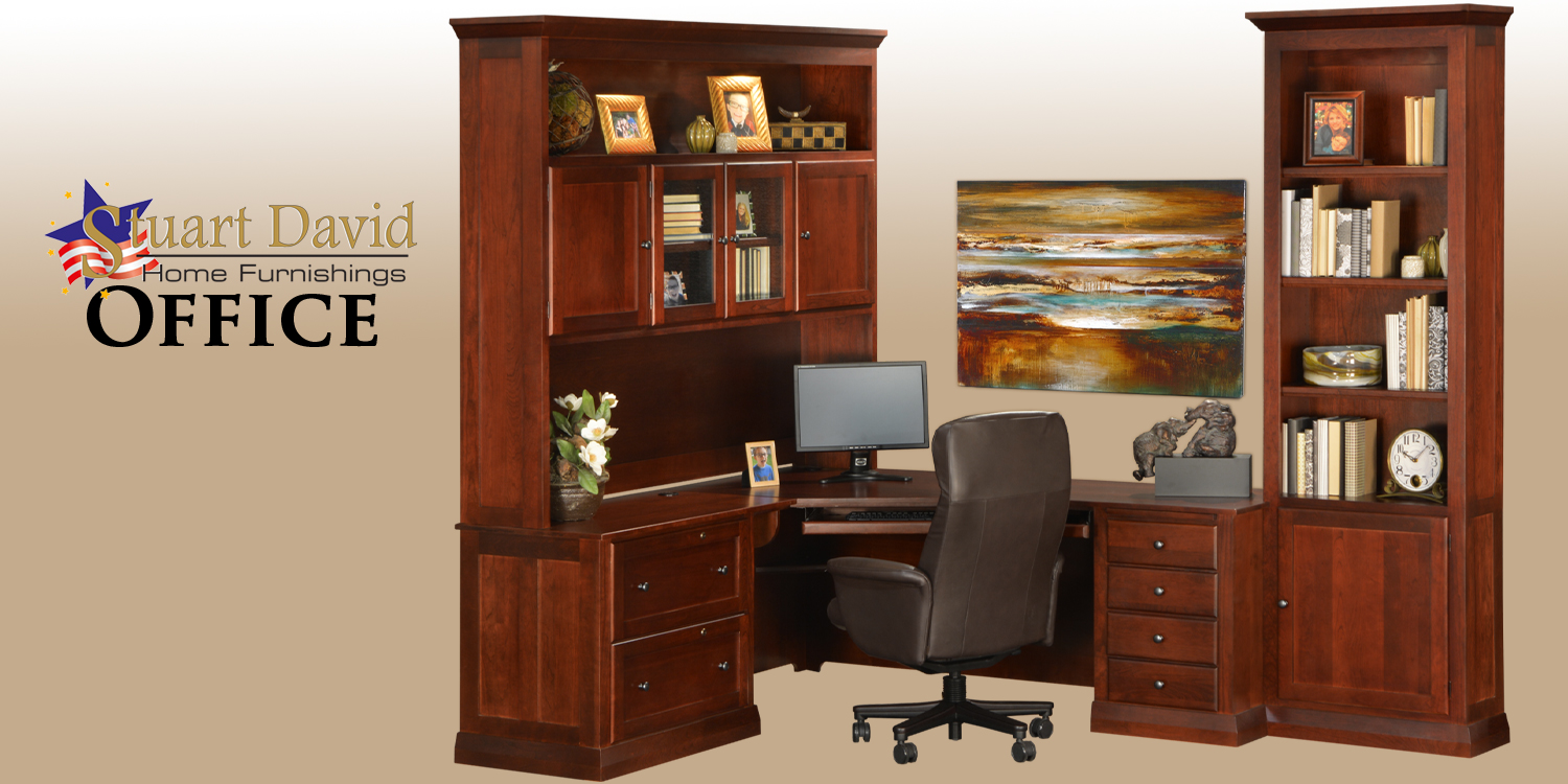 Stuart David Executive Solid Cherry Customizable Home and Office Furniture American Made