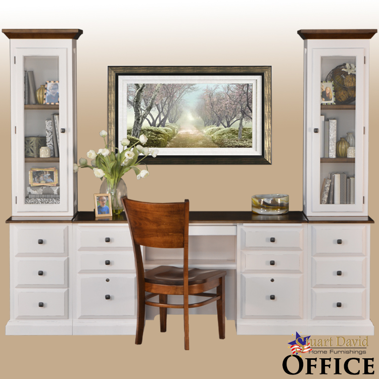 Stuart David Custom Painted Office Furniture with Storage