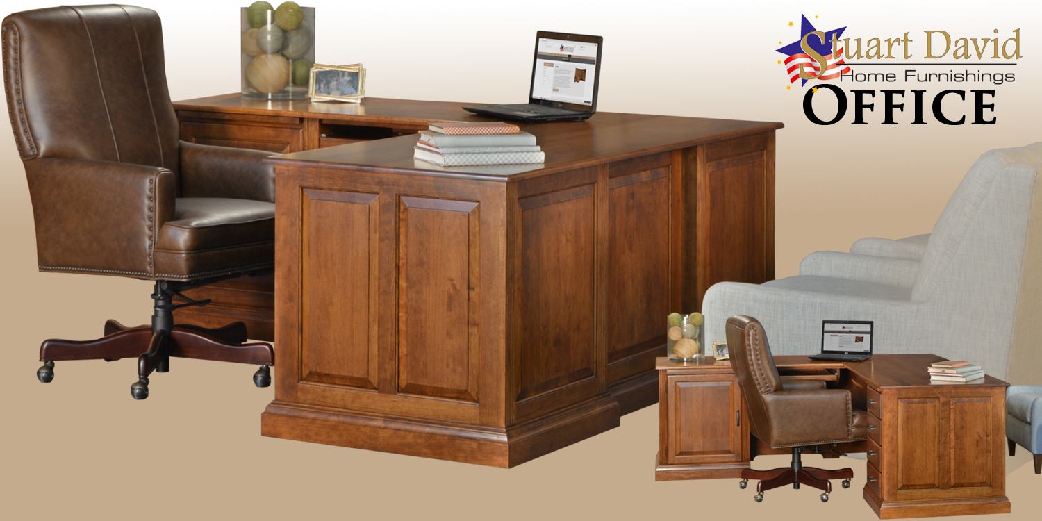 Stuart David Corner Executive Desk Lawyer Deluxe Office Furniture