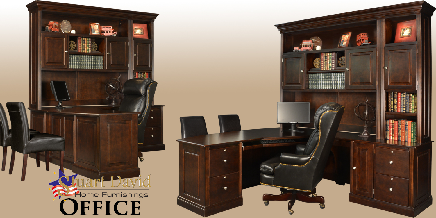 Stuart David Custom Built Office Furniture Made out of Solid Cherry Wood in the USA