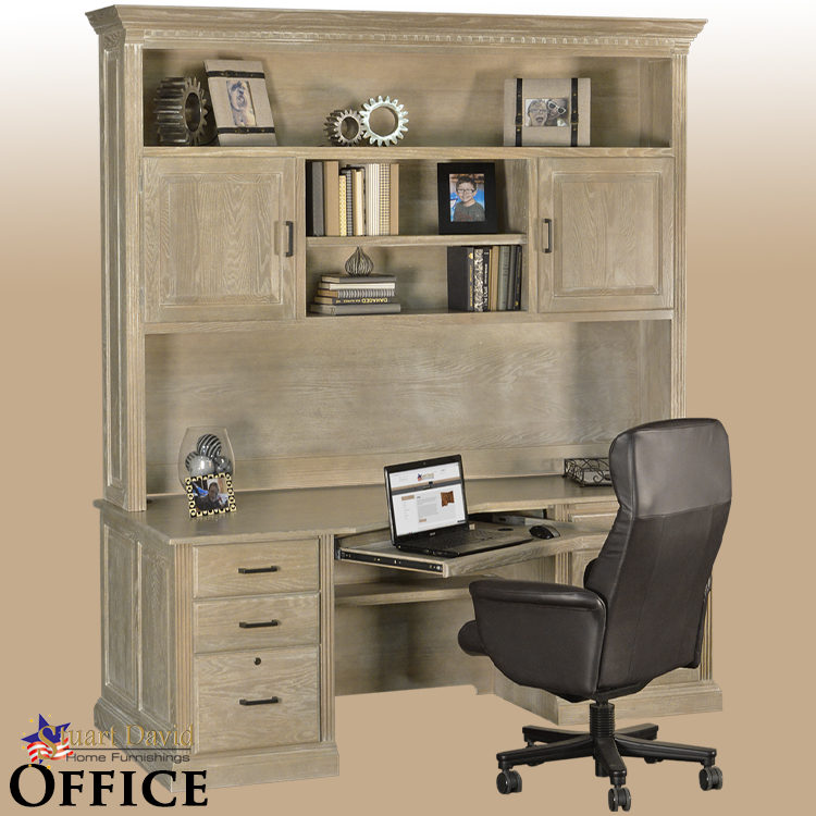 Stuart David Solid Oak Office Furniture Desk Organizational Options Made in America