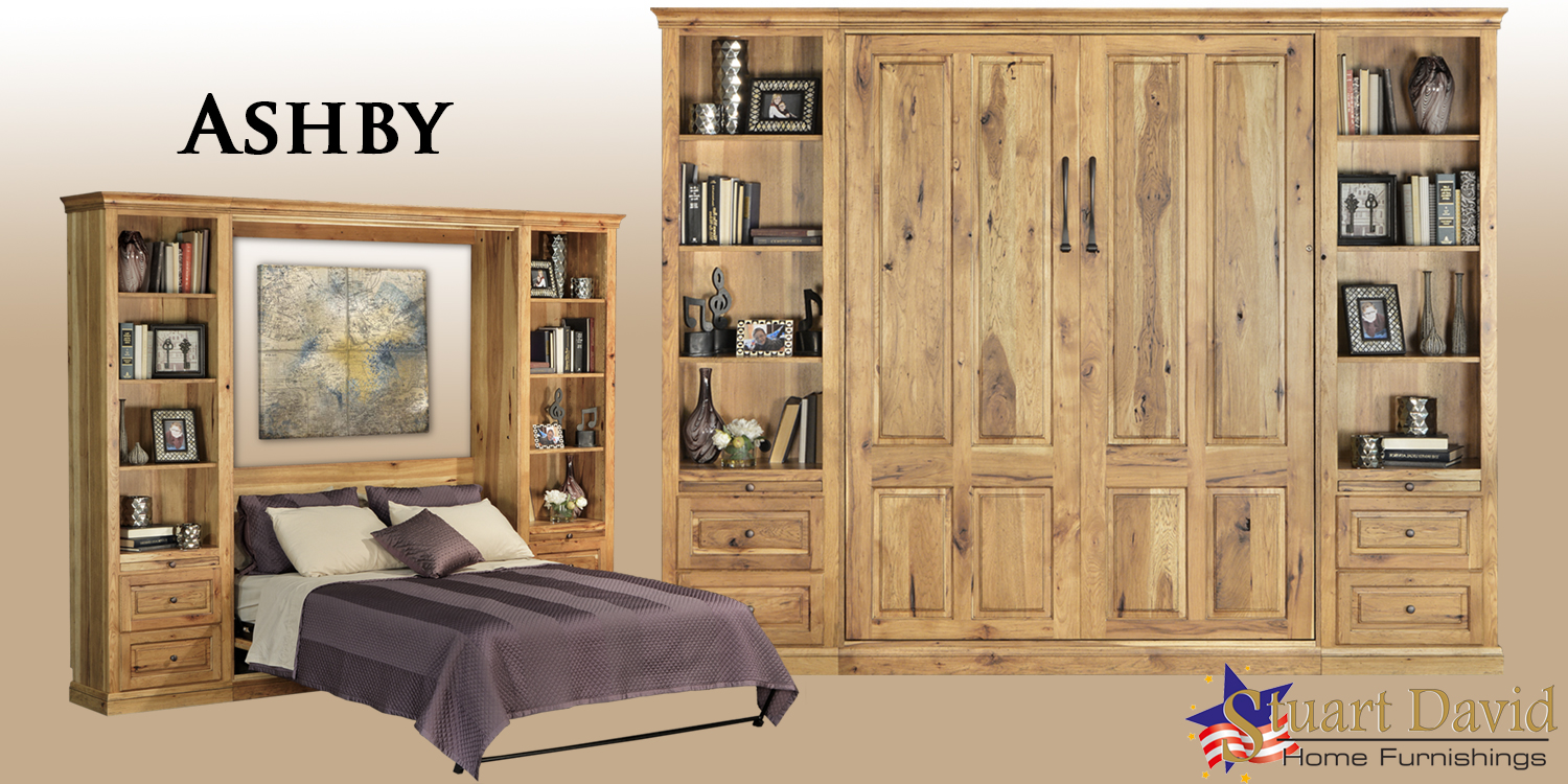 Rustic on sale murphy bed