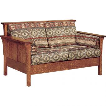 Amish Made Highback Panel Loveseat