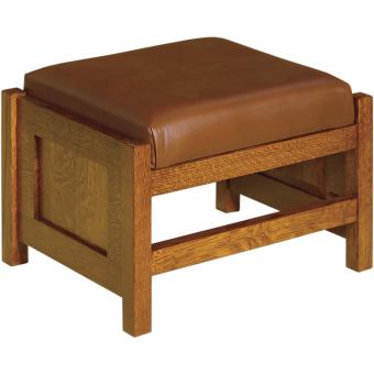 Amish Made Cubic Panel Footstool