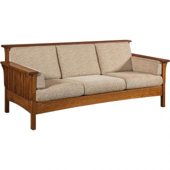 Amish Made Highback Slat Sofa