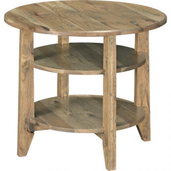 Round End Table With Shelf Round-Side-Table-Solid-American-Rustic-Hickory-Custom-CAMERON-OCC-ES7.jpg