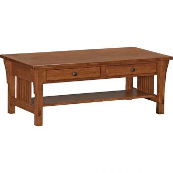 Saratoga Coffee Table with 2 Drawers Slat-Coffee-Table-Solid-Mission-Oak-Custom-Made-in-USA-SARATOGA-OCS-M065.jpg