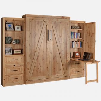 Solid Wood Murphy Wall Beds For, King Wall Bed With Piers