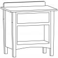 Saratoga BN-951 Open Nightstand XS2951S.jpg