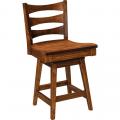 Armanda Amish Made Dining Bar or Counter Swivel Stool