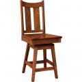 Amish Made Aspen Swivel Bar Stool