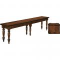 Amish Made Harvest Dining Expandable Bench