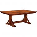 Chesapeake Pedestal Plank Top Table