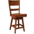 Amish Made Genesis Dining Swivel Bar Chair