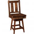Amish Made Houston Dining Swivel Bar Chair