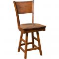 Amish Made Americana Dining Swivel Bar Stool