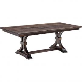 Amish Made Double Pedestal Farmville Table