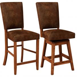 Amish Made Warner Upholstered Bar Chairs