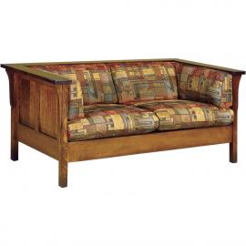 Amish Made Cubic Panel Loveseat