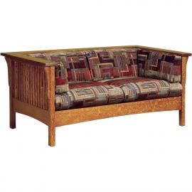 Amish Made Cubic Slat Loveseat