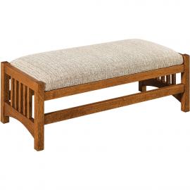 Amish Made Cubic Slat Footstool