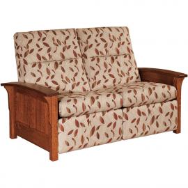 Amish Made Skyline Panel Reclining Loveseat